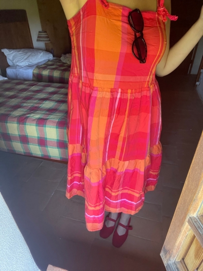 slim fit dress slacks Red Plaid Flannel Mini Dress – Modern Millie main image 1