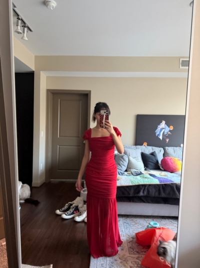 knee length dresses for ladies Black Maxi Mesh Dress main image 0