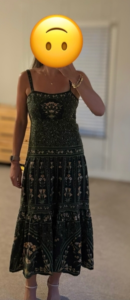 farm rio flowers arch sleeveless linen blend midi dress Flowers Arch Linen Blend Sleeveless Midi Dress