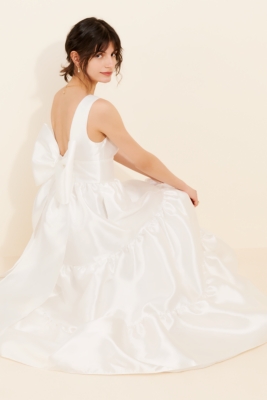 Iridescent Bow Maxi Dress