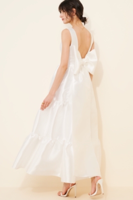Iridescent Bow Maxi Dress