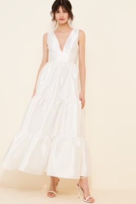 Iridescent Bow Maxi Dress