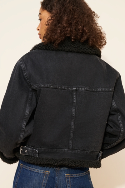 Denim Aviator Jacket | Nuuly