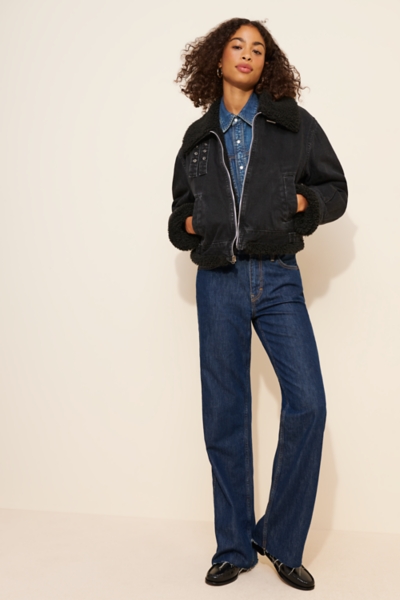 Denim Aviator Jacket | Nuuly
