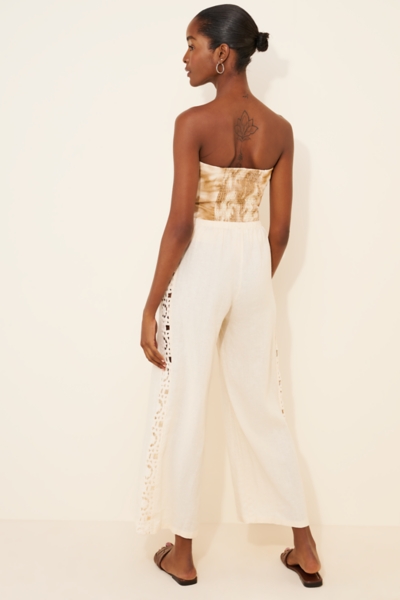 Side Crochet Linen Pants | Nuuly