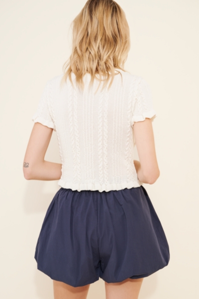 Capri Bubble Hem Shorts | Nuuly