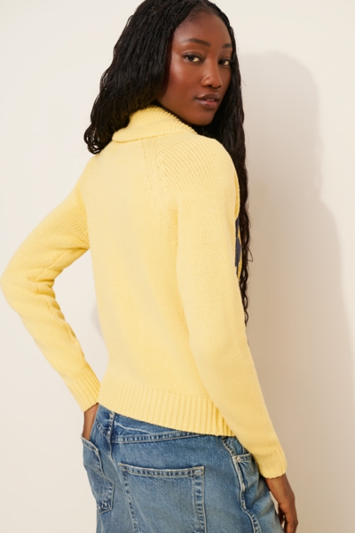 Scottie Varsity Graphic Knit Zip-Up Collared Cardi | Nuuly