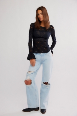 Lace Layering Long Sleeve Top