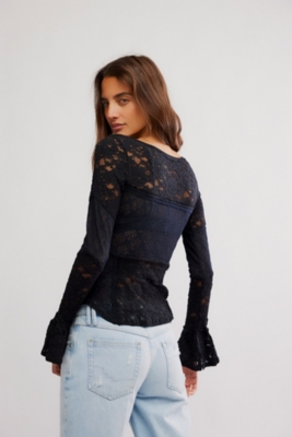Lace Layering Long Sleeve Top