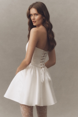 Strapless Corset Fit & Flare Mini Dress