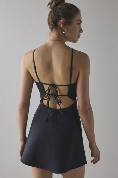 Becca Open Tie-Back Fit-And-Flare Mini Dress | Nuuly