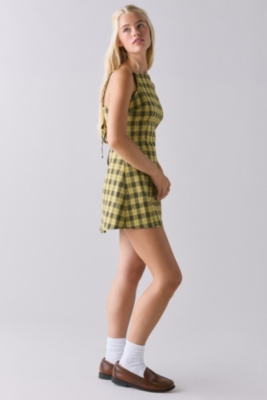 Becca Printed Open Tie-Back Fit-And-Flare Mini Dre | Nuuly