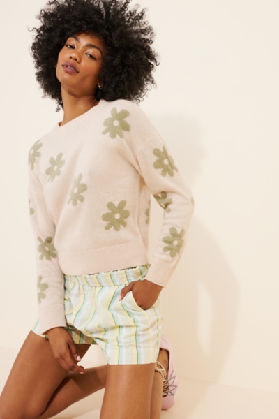 Floral Cashmere Pullover Sweater | Nuuly