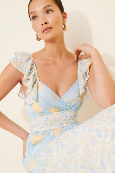 Flutter Sleeve Maxi Dress | Nuuly