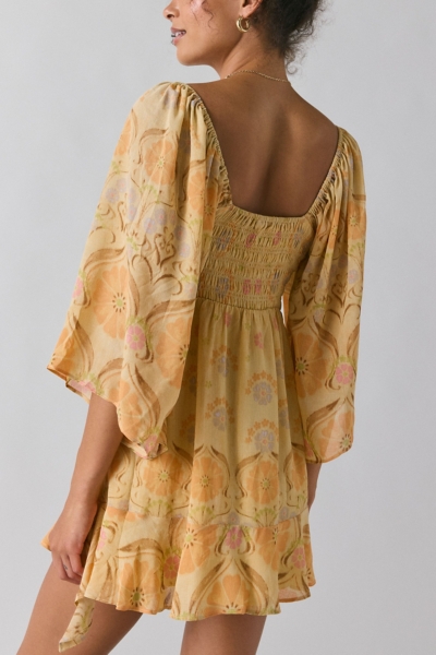 low back linen mini dress Show Me Your Mumu Steph Mini Dress