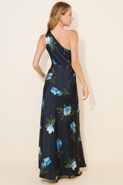 delphine one shoulder asymmetric maxi dress Gown this gown will be cf-color-black EadianDree Womens Long Sleeve Size:Us Size 18W