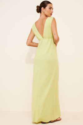 Calli Ruched Front Tie Dress