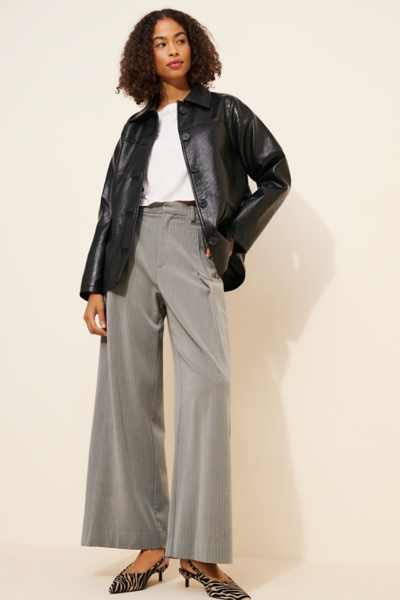 Sydney Oversized Vegan Leather Dad Jacket | Nuuly
