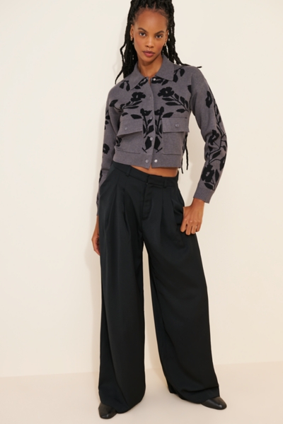 Floral Jacquard Button-Front Sweater | Nuuly