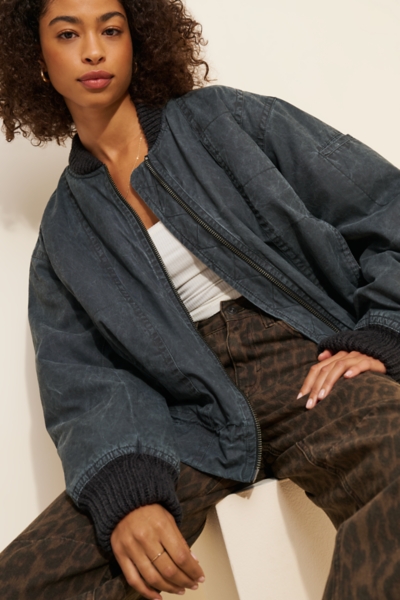 Jax Washed Bomber | Nuuly