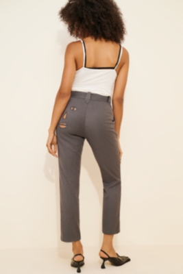 Face Cut Out Pants