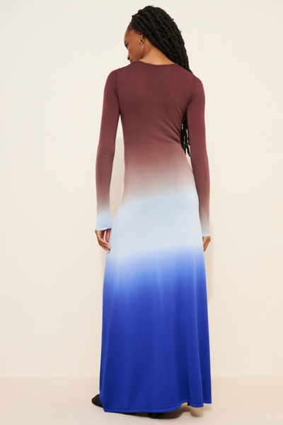 white christmas dresses Suzanne Denim Drop Waist Maxi Dress