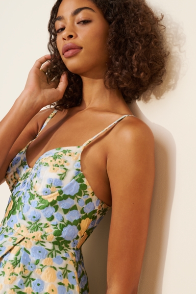 Dream Marigold Jacquard Mini Dress | Nuuly