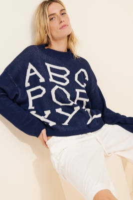 Alphabet Crewneck Sweater Nuuly