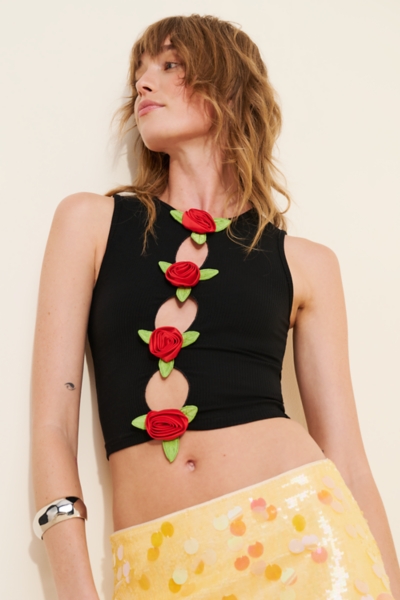 Three Hole Punch Roses Rib Tank | Nuuly