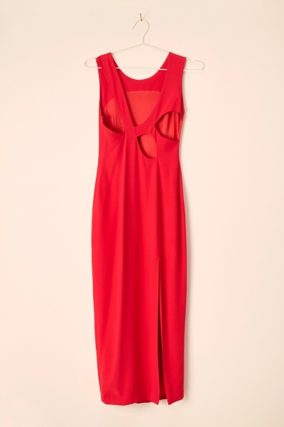 versace red dress 1991 at the 63rd #AcademyAwards  wearing @versace. It was actually the first time a gown had ever been worn on the carpet. I had walked their runway in a Versace Jeans Couture Red dress