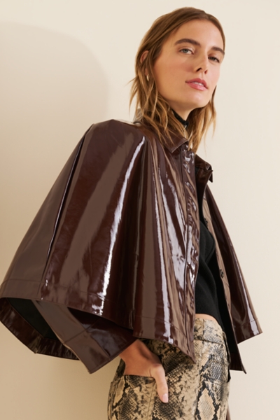 Glossy Poncho Jacket | Nuuly