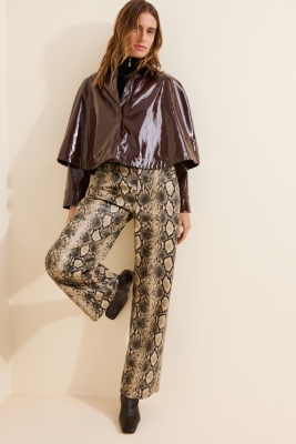 Glossy Poncho Jacket