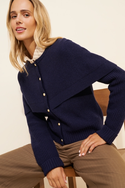 Capelet Cardigan Sweater | Nuuly