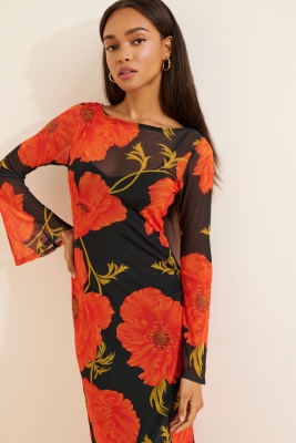 Poppy Mesh Maxi Dress
