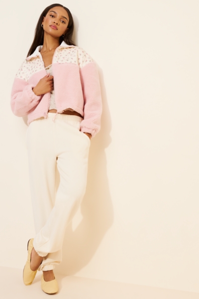 Saide Mixed Media Fleece Jacket | Nuuly