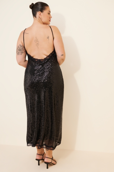 ariel halter maxi dress Ariel halter dress navy main image 1