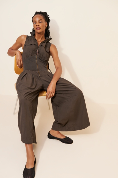 Mixed Media Vest Jumpsuit | Nuuly