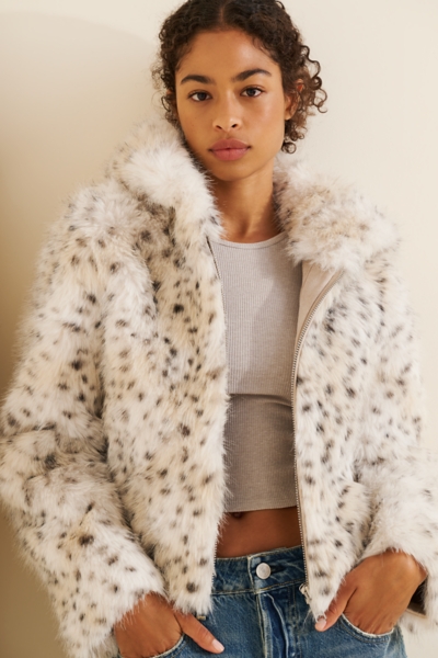 Louder Please Hooded Faux Fur Jacket | Nuuly