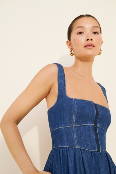 Tagliatelle Denim Midi Dress | Nuuly