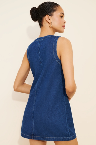 reformation tropez mini dress Reformation Tropez Denim Mini Dress
