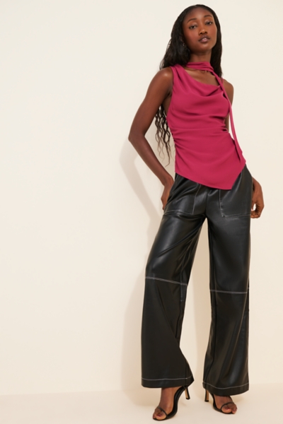 Veronica Vegan Leather Pants | Nuuly