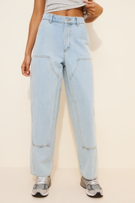 Leah Baggy Double Knee Jeans | Nuuly