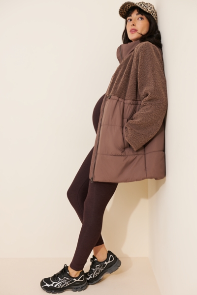 Maternity Saga Mix Media Jacket | Nuuly