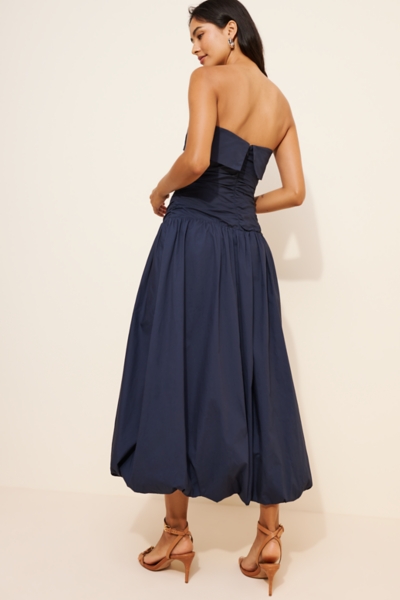 midi dress pregnant Angel Maternity Eliza Maternity Ribbed Tube Midi Dress In Black