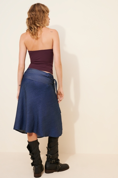 never fully dressed denim wrap skirt Endless Nights Denim Convertible Skirt