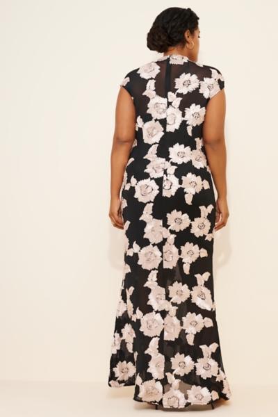 knee length dresses for ladies Margaux Blouson Sleeve Maxi Dress – Plenty Boutique main image 1