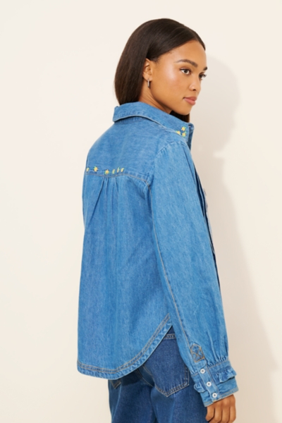 Robin Pintuck Denim Shirt | Nuuly
