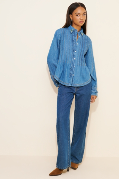 【新品】6(roku) PIN TUCK SHIRT 6（ロク）の「＜6(ROKU)＞PIN TUCK SHIRT/シャツ（シャツ/ブラウス