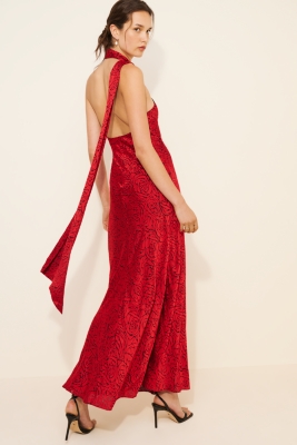 Olivia Scarf Maxi Dress