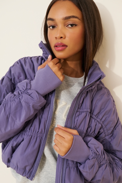 Shelby Shirred Puffer | Nuuly